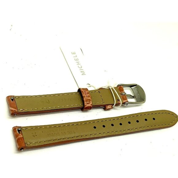 Michele Women's Watch Replacement Band Pink Leather Band 14mm MS14AA0106… - Picture 6 of 7